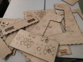 pièces découpées